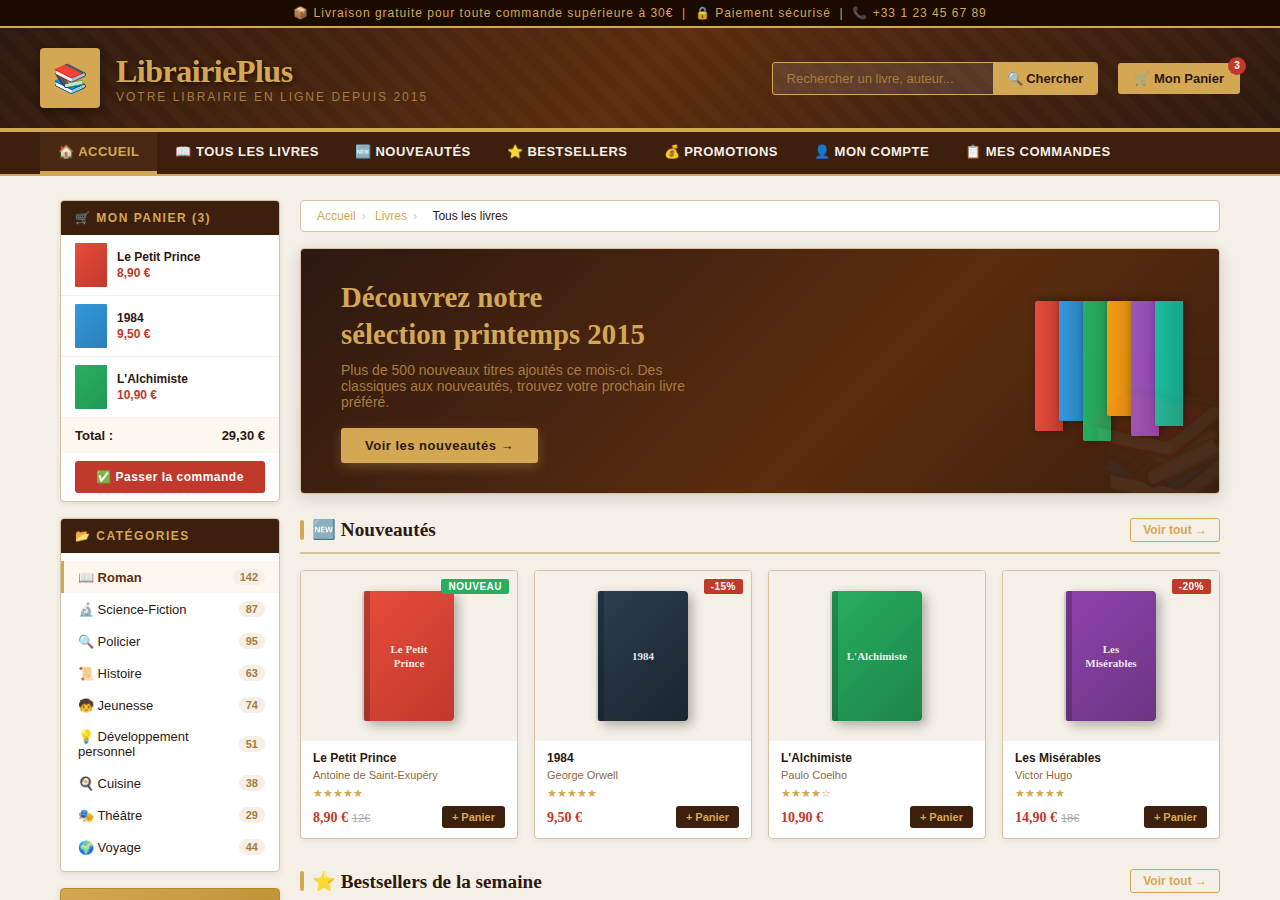 Librairie en Ligne